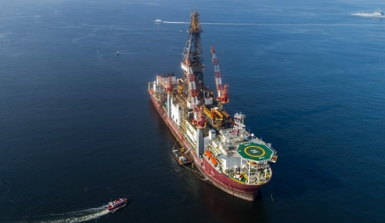 sonda de perfuração Ocyan resíduos