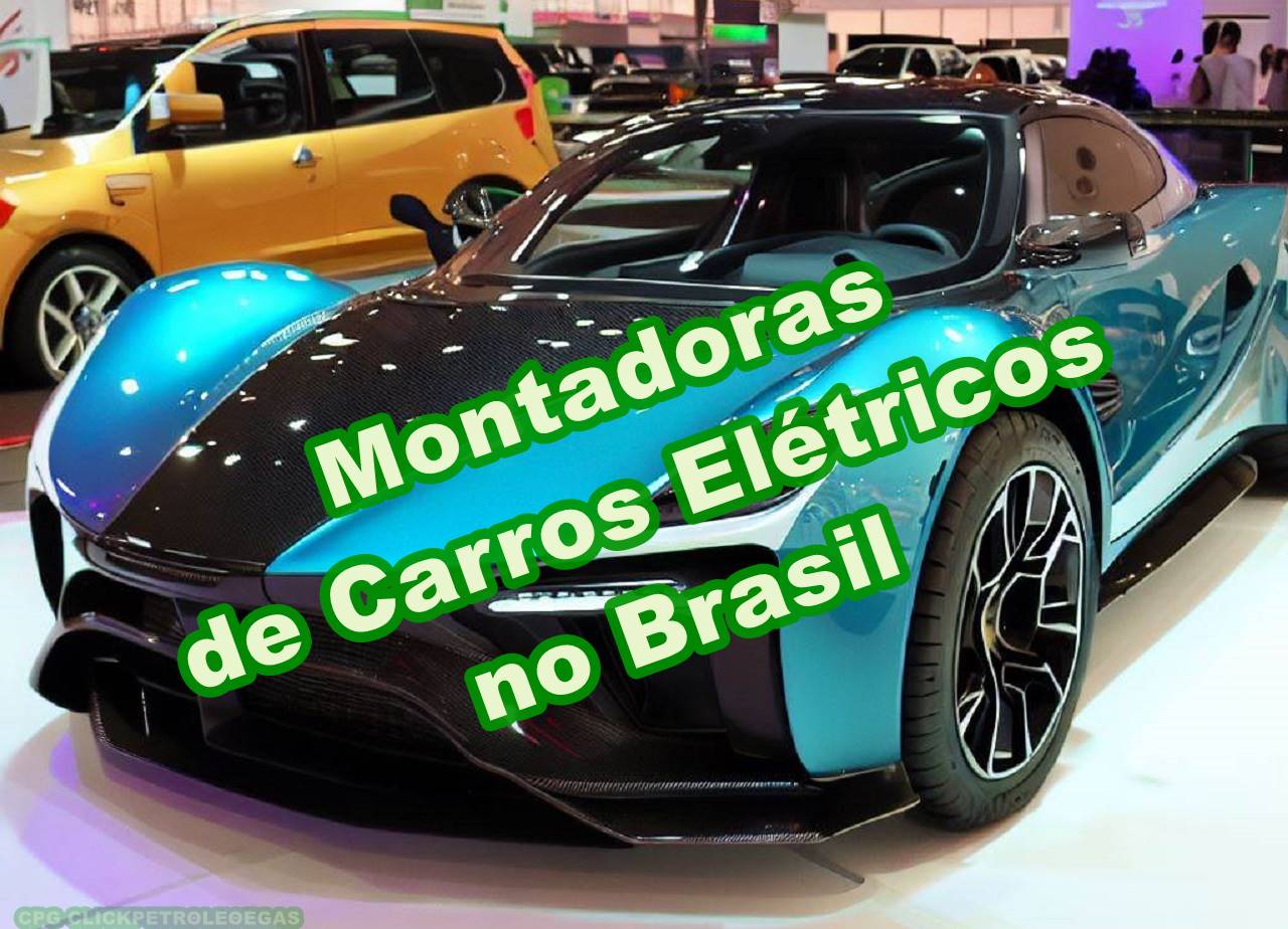Carro esportivo elétrico azul montado no Brasil