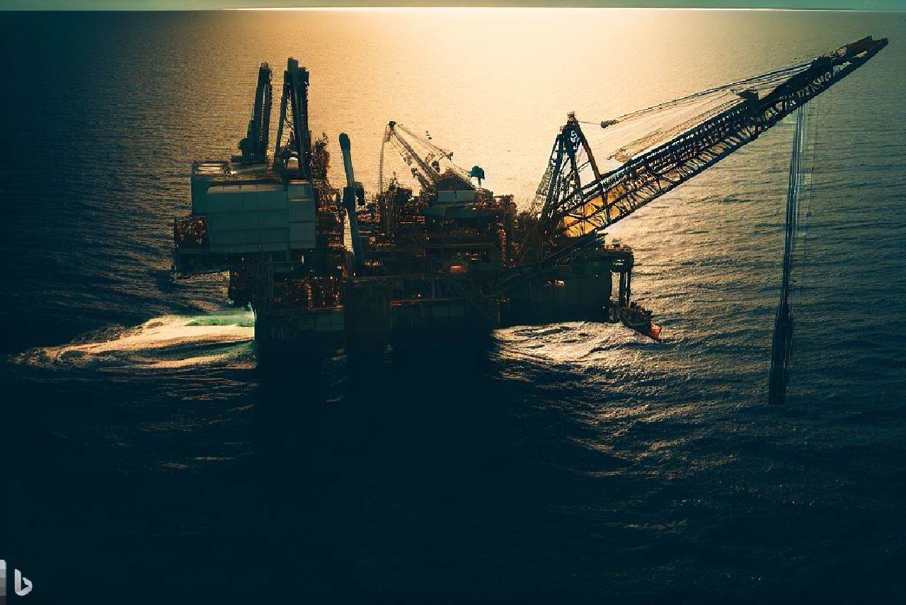 Plataforma de petróleo na margem equatorial explorando para a Petrobras mesmo com embargo do Ibama que pode causar um genocídio na economia nacional