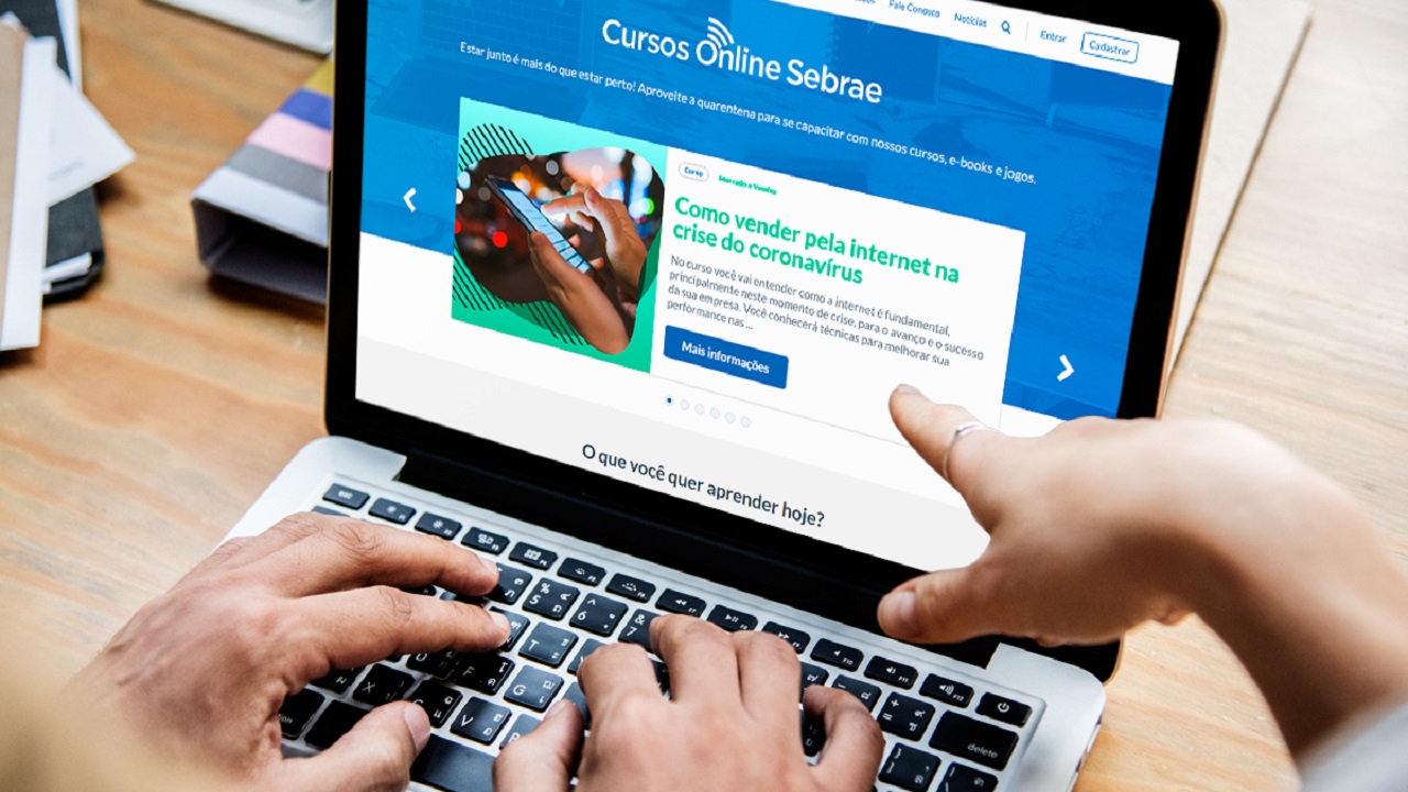 Sebrae divulga 350 vagas em cursos gratuitos online e EAD