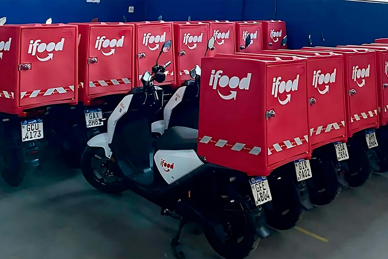 Novas Scooters Elétricas do Ifood tem autonomia ilimitada e conta com capacidade de carga de 400 kg