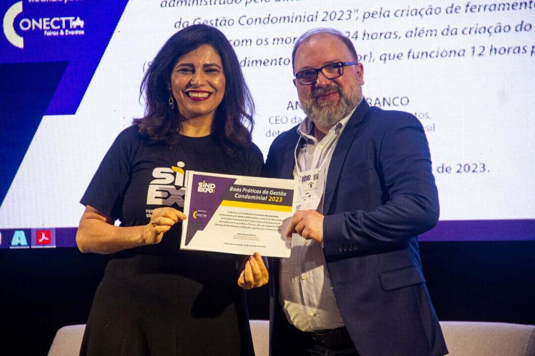 O prêmio O prêmio  foi para o síndico Fábio Godoy, pela excelência da gestão do Condomínio Portal dos Bandeirantes,