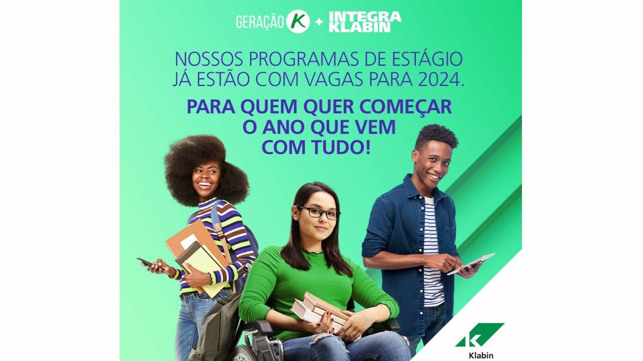 ATENÇÃO ESTUDANTE: Programas de estágio da Klabin estão com inscrições abertas, benefícios e bolsas