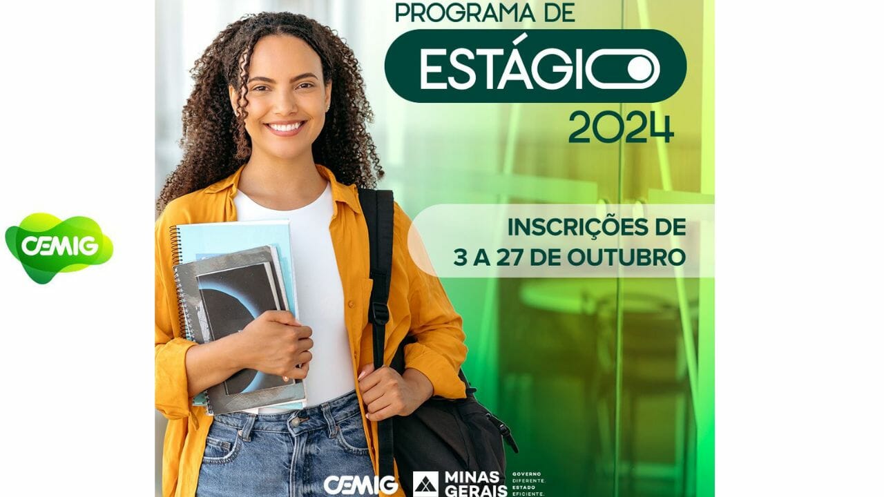 CEMIG abre inscrições para Programa de Estágio: 100 VAGAS para estudantes, empresa oferece benefícios exclusivos