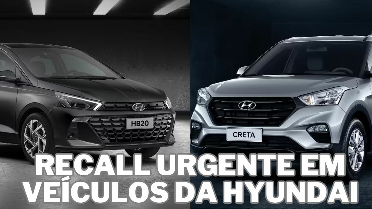 Revisão gratuita: Hyundai alerta sobre risco de curto-circuito e possíveis consequências graves, incluindo risco de incêndio, em modelos específicos de Creta, HB20 e HB20S