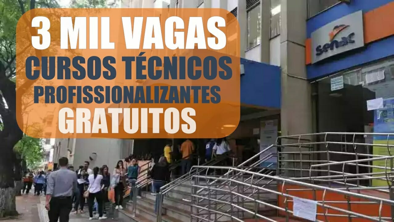 senac - cursos gratuitos - cursos técnicos - cursos profissionalizantes - EAD -