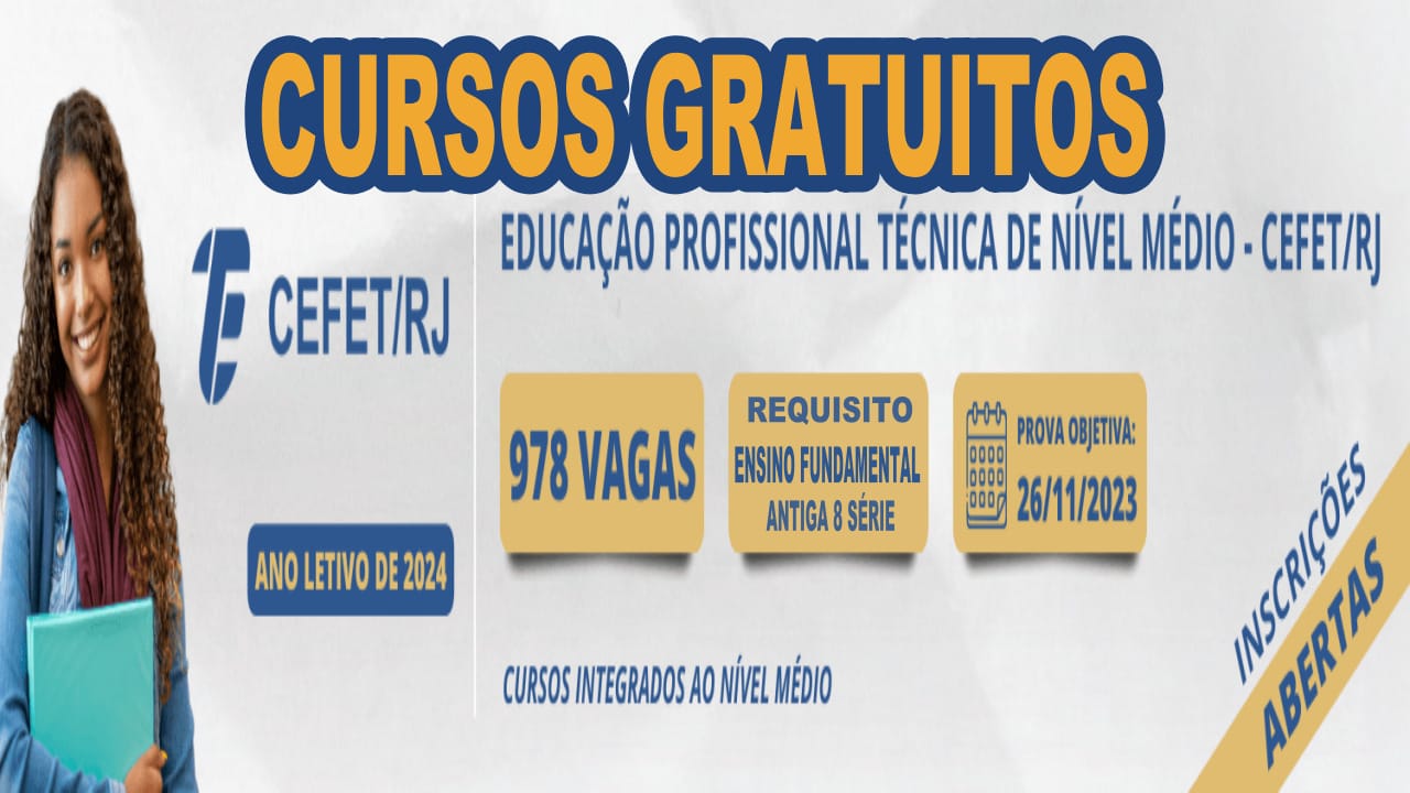 cefet - senac - cursos gratuitos - cursos técnicos - cursos profissionalizantes - EAD -