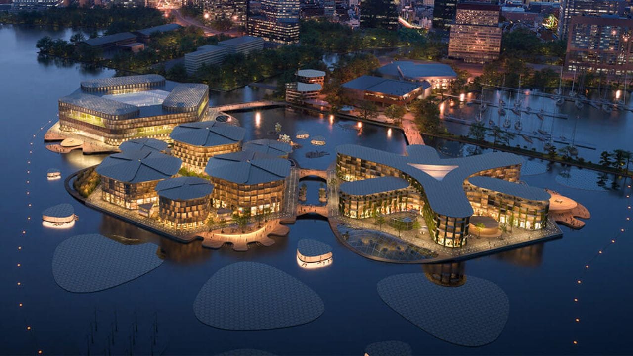 Já pensou em morar numa cidade que flutua? Oceanix Busan, a revolução das cidades flutuantes chega à Coreia do Sul