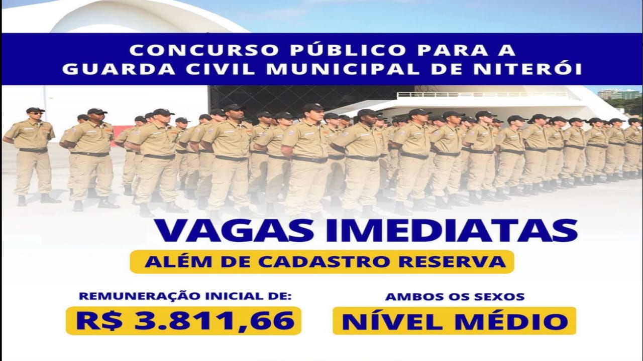 concurso público - guarda municipal - ensino médio - vagas - Rio de Janeiro