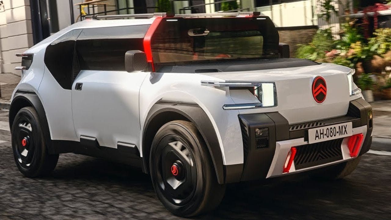 Citroën Ollie: o crossover compacto é um conceito lançado na Europa; o capô, o teto e a área de carga são feitas de papelão reciclado