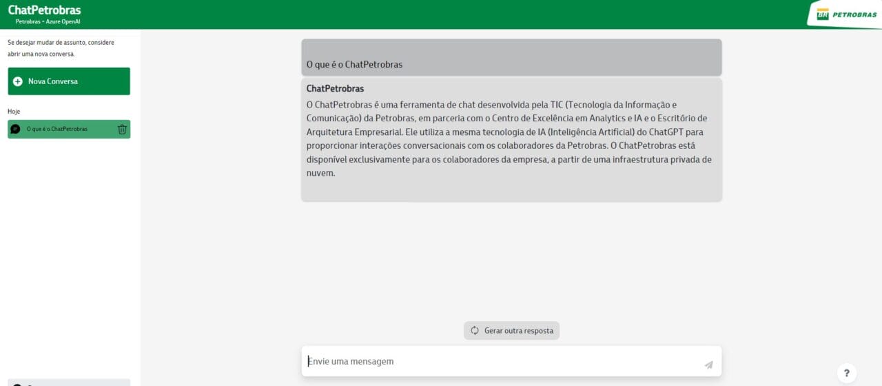 Petrobras, Microsoft, ChatPetrobras, inteligência artificial, IA, Azure OpenAI Service, tecnologia, empresa, colaboradores, ferramenta, inovação, transformação digital, segurança da informação, dados empresariais, produtividade