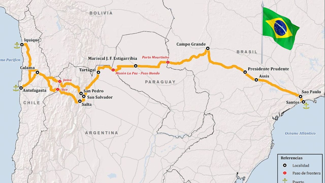 Ferrovia Bioceânica: além da rodovia, um projeto ambicioso para conectar Oceano Atlântico e Pacífico
