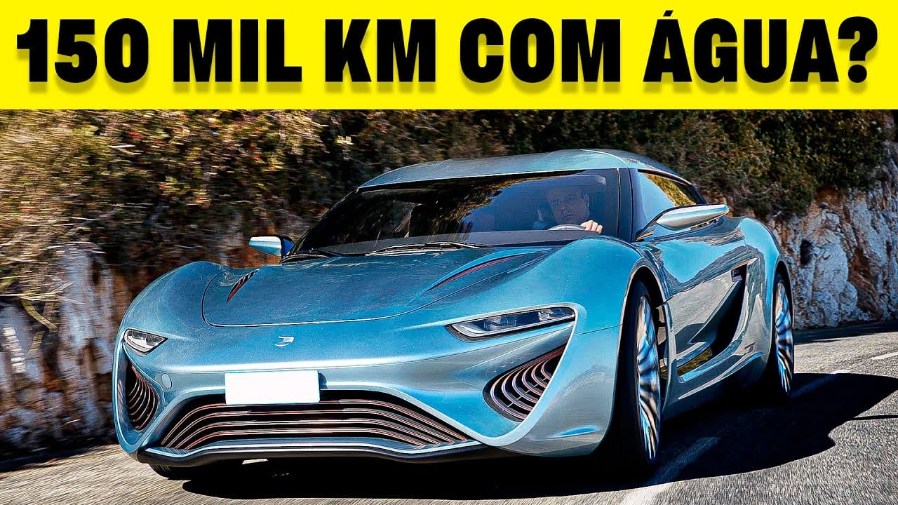 Novo carro da Alemanha utiliza água salgada como combustível e oferece autonomia surpreendente!
