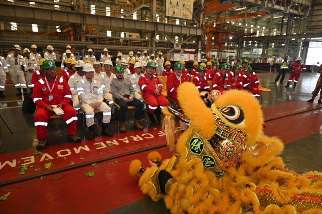 Steel manufacturing ceremony Seatrium Shell Gulf of Mexico 2