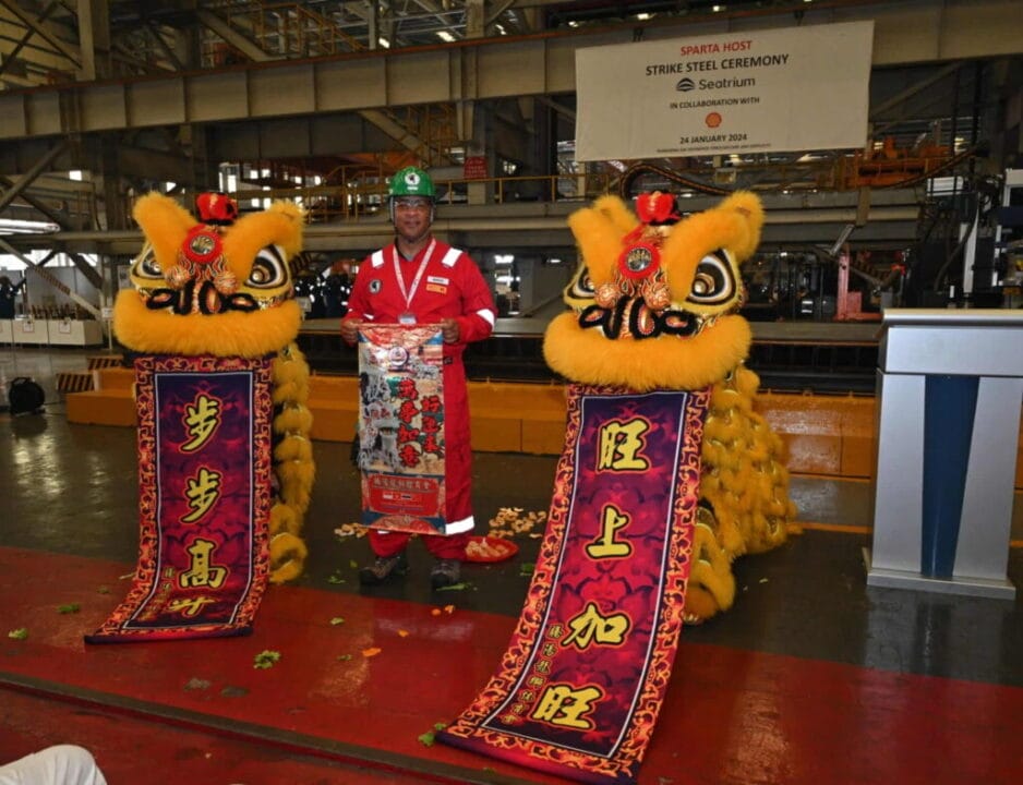 Steel manufacturing ceremony Seatrium Shell Gulf of Mexico 3