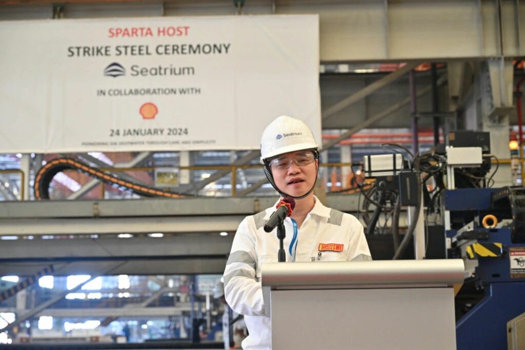 Steel manufacturing ceremony Seatrium Shell Gulf of Mexico 3