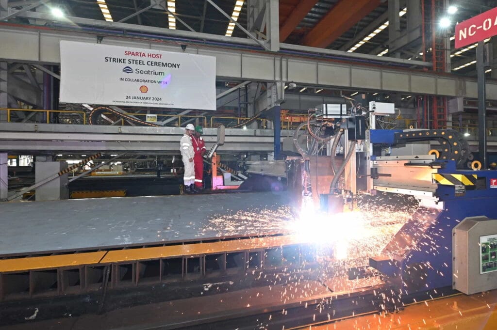 Steel manufacturing ceremony Seatrium Shell Gulf of Mexico 6