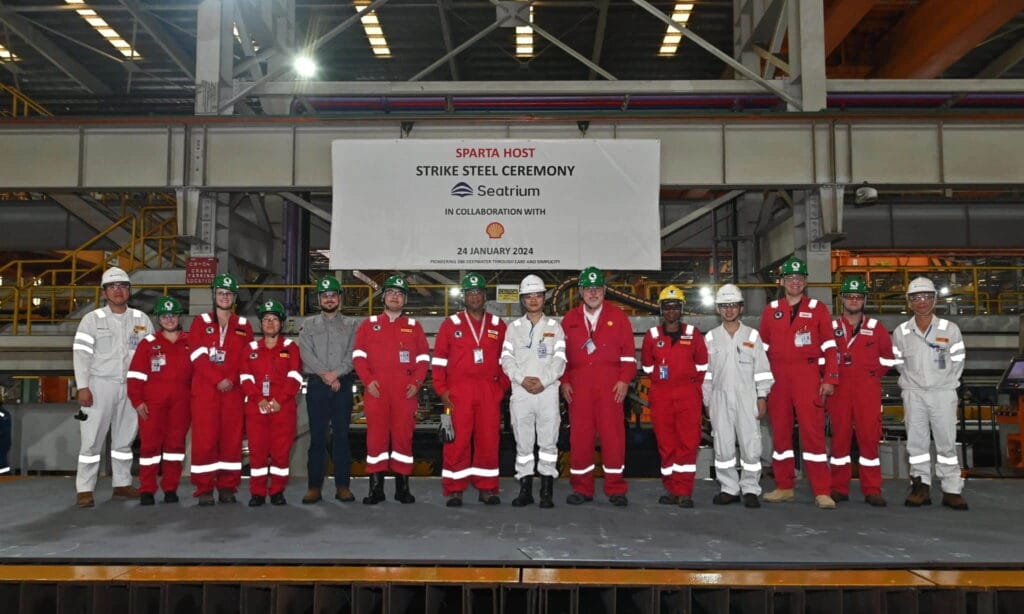 Steel manufacturing ceremony Seatrium Shell Gulf of Mexico 7