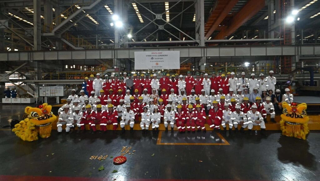 Steel manufacturing ceremony Seatrium Shell Gulf of Mexico 8