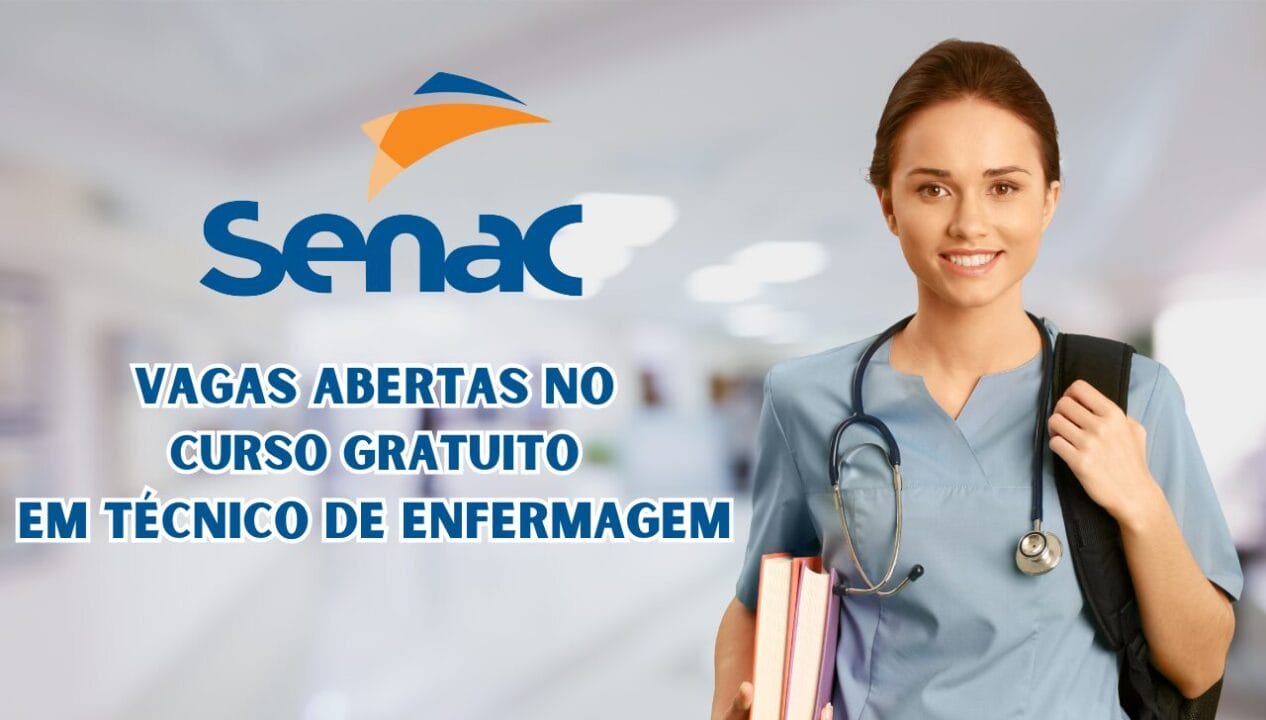 O Senac-MT está com inscrições abertas para o curso gratuito de Técnico em Enfermagem. São 22 vagas para quem tem, no mínimo, 17 anos e Ensino Médio completo ou em andamento.