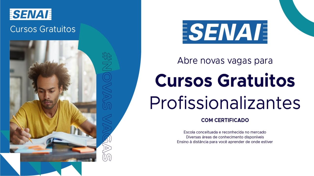 senai - senac - cursos gratuitos - beleza - saúde - cursos online - EAD - qualificação profissional