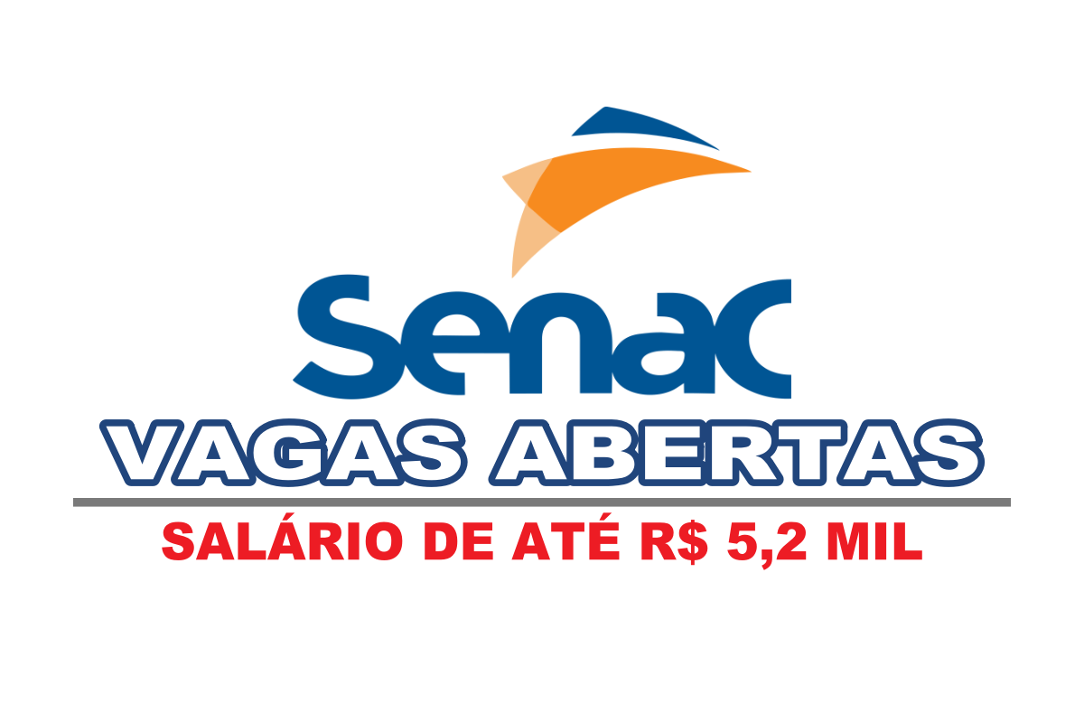 senac - vagas - cursos - ensino médio - cursos gratuitos - nível médio