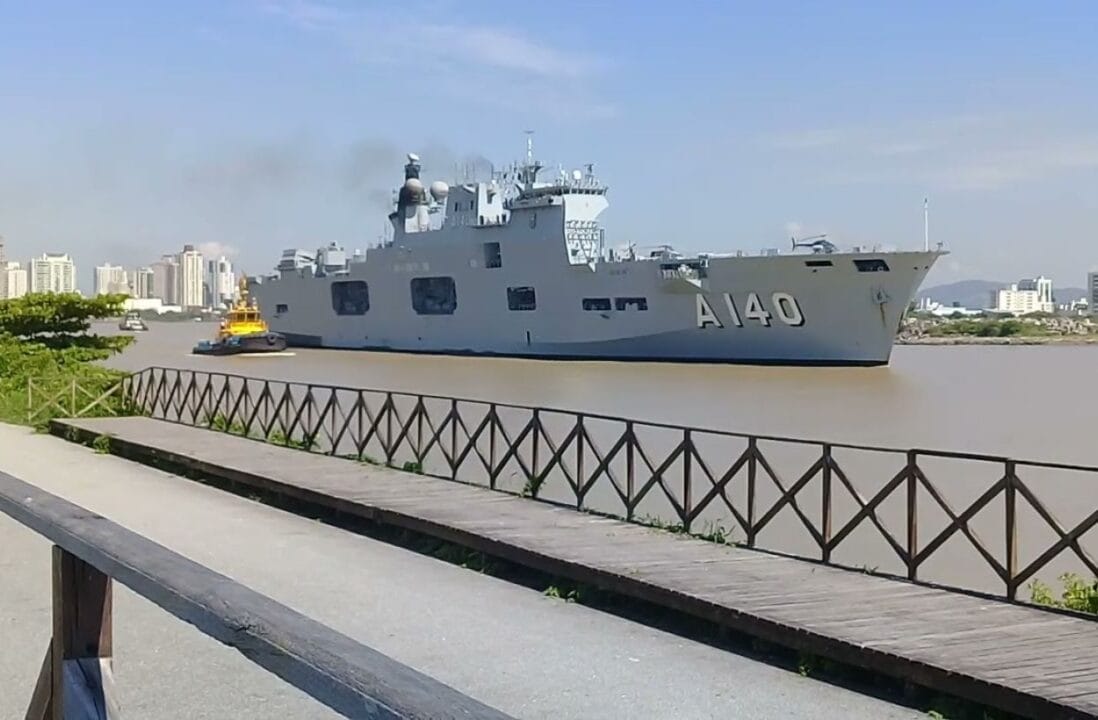 Largest Ship of The Brazilian Navy