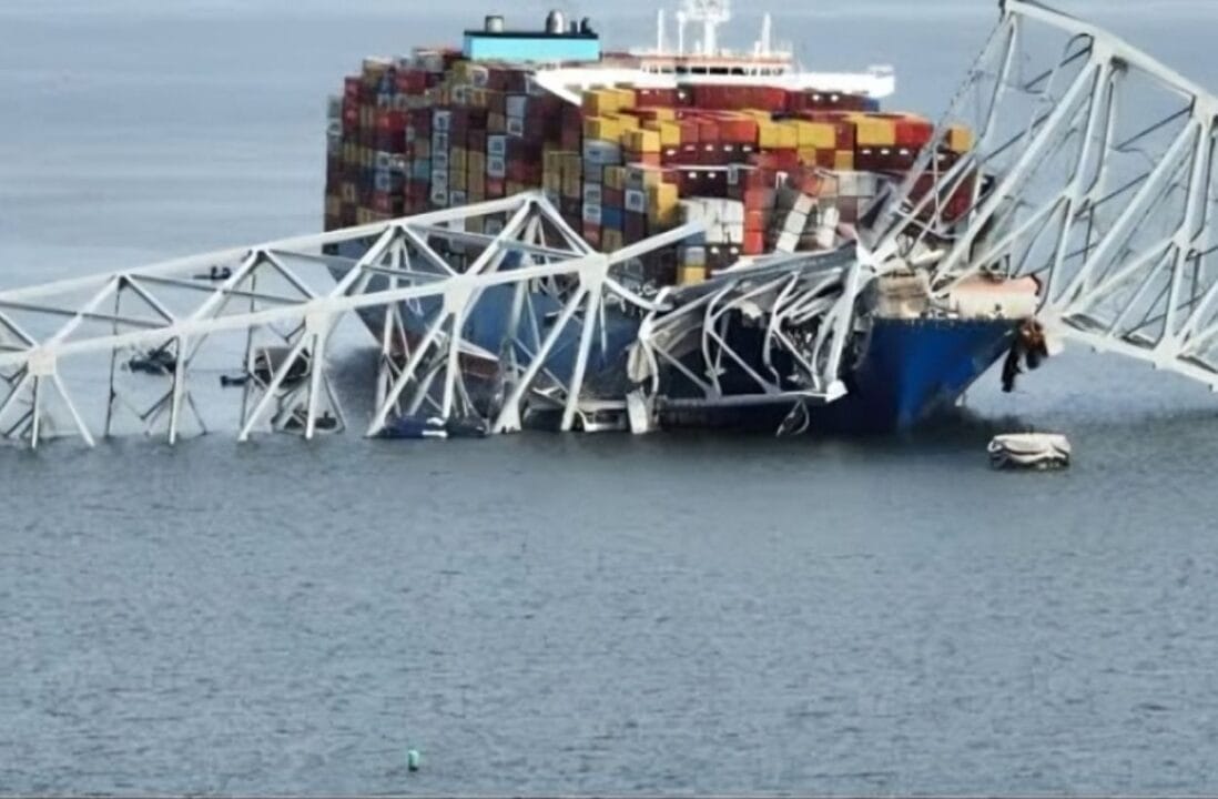 Bridge collapses after cargo ship collision in the U.S.