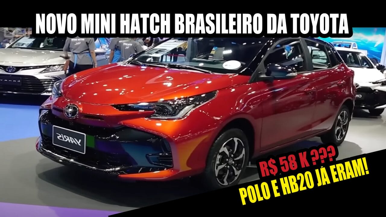 Toyota Yaris por menos de R$ 60 mil no Brasil: novo mini hatch brasileiro promete vender que nem água e acabar com o Polo e HB20