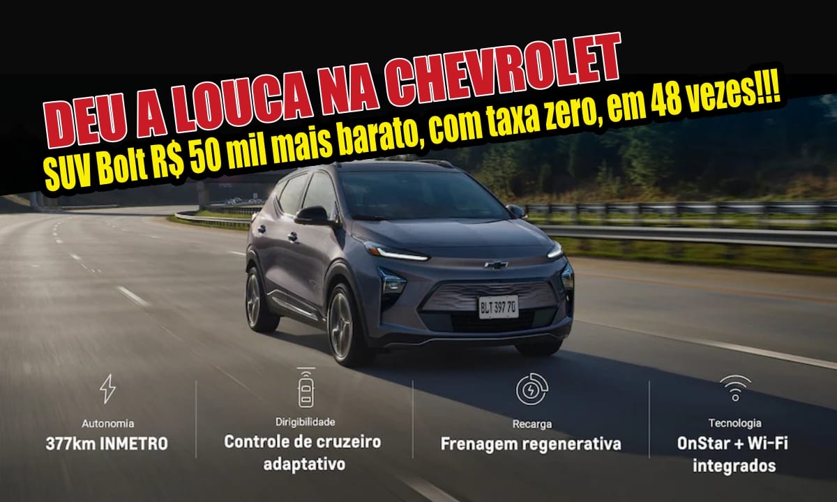 chevrolet - chevrolet onix - chevrolet tracker - carros elétricos - chevrolet bolt - SUV