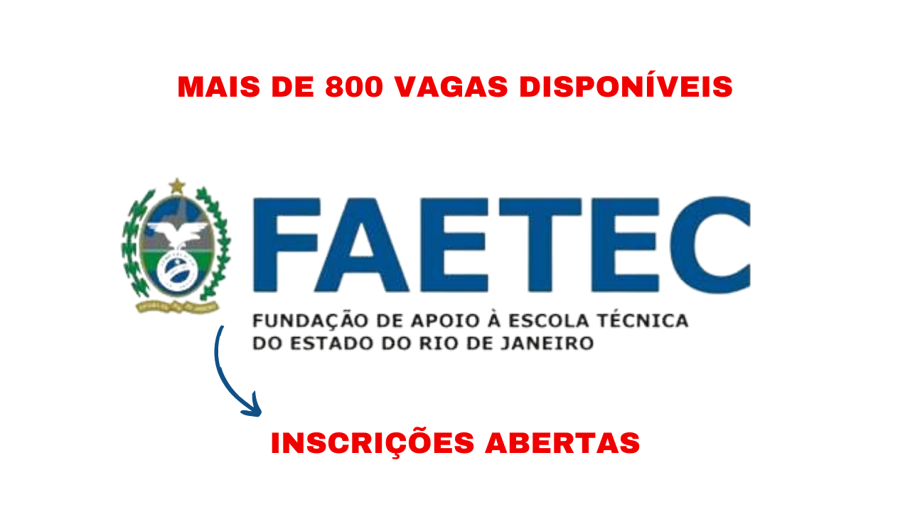 As vagas disponibilizadas pela rede Faetec para estudantes do ensino superior são para atuar na modalidade de estágio curricular.