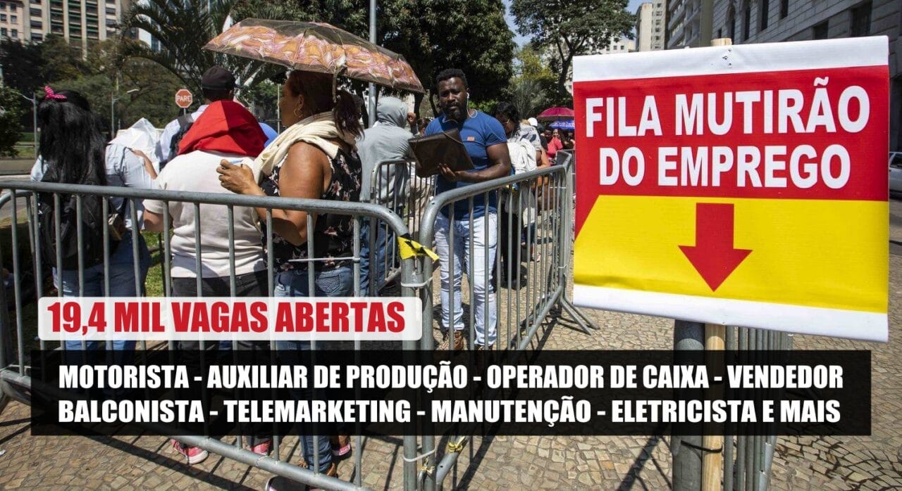VAGAS DE EMPREGO - Páscoa com emprego garantido: 19,4 mil vagas para contratação IMEDIATA de motorista, auxiliar de produção, operador de caixa, telemarketing, manutenção e mais cargos de nível fundamental, médio e técnico