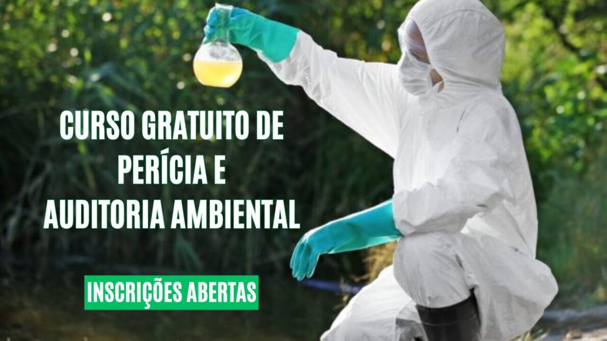 Para concorrer às vagas do curso de Perícia e Auditoria Ambiental, os interessados devem realizar sua inscrição até o dia 8 de abril.