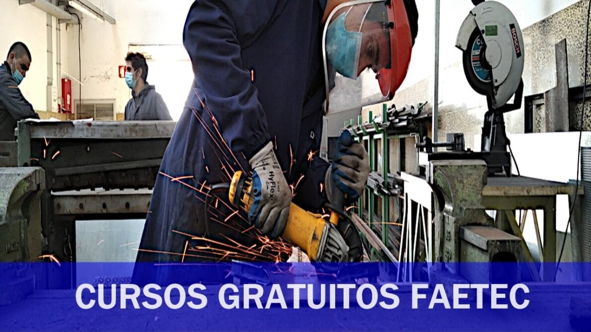 Faetec oferece 315 vagas em cursos gratuitos de qualificação profissional até o dia 23 de abril
