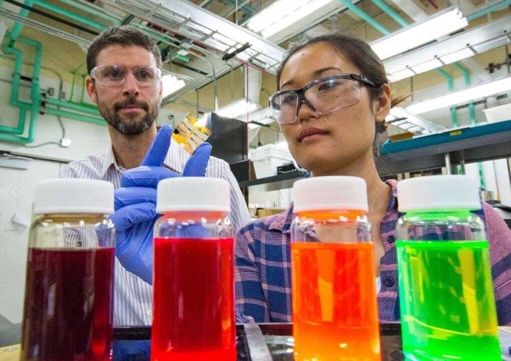 Scientists who helped NREL establish a new efficiency record of 13.4% for a quantum dot solar cell. Image source: nrel.gov