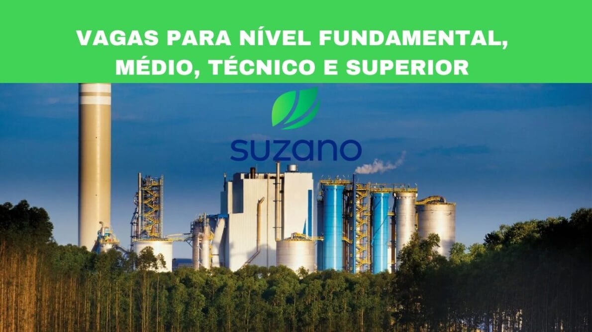 As vagas de emprego da Suzano são destinadas a profissionais com experiência no setor, de todos os níveis de escolaridade.