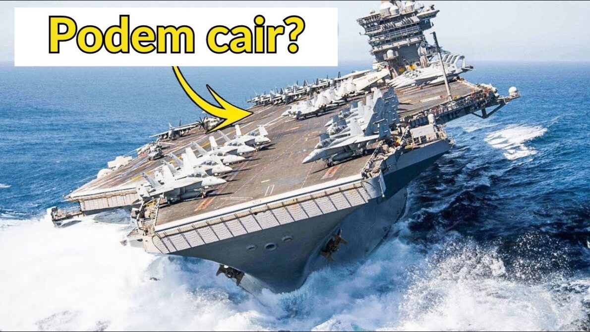 Como a tecnologia avançada e medidas de segurança garantem que os caças permaneçam fixos no convés de um porta-aviões mesmo durante as tempestades mais violentas
