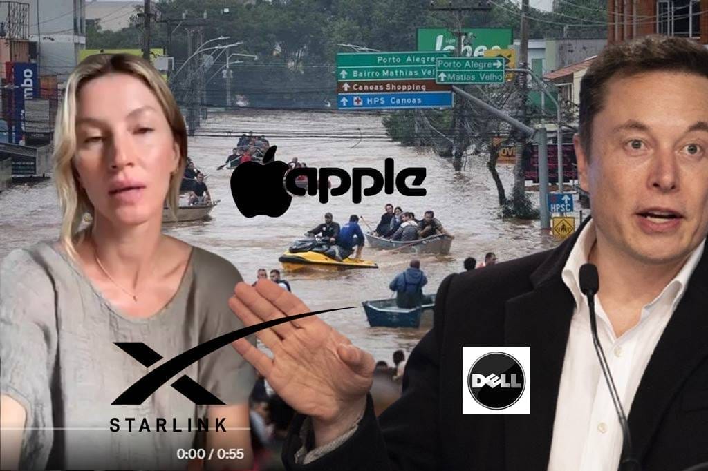 Grande Notícia para o Rio Grande do Sul! Elon Musk, a super modelo Gisele Bündchen, Dell e Apple, anunciam mais doações e ajuda na tragédia climática na região
