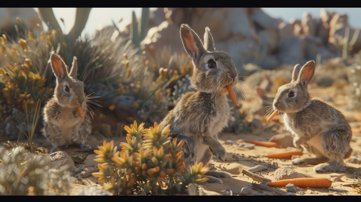 rabbits - china - agriculture - desert