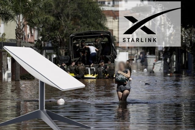 Incrível! Centenas de antenas da Starlink para conexão de internet chegam ao Rio Grande do Sul, sendo elas configuras pela própria SpaceX do bilionário Elon Musk