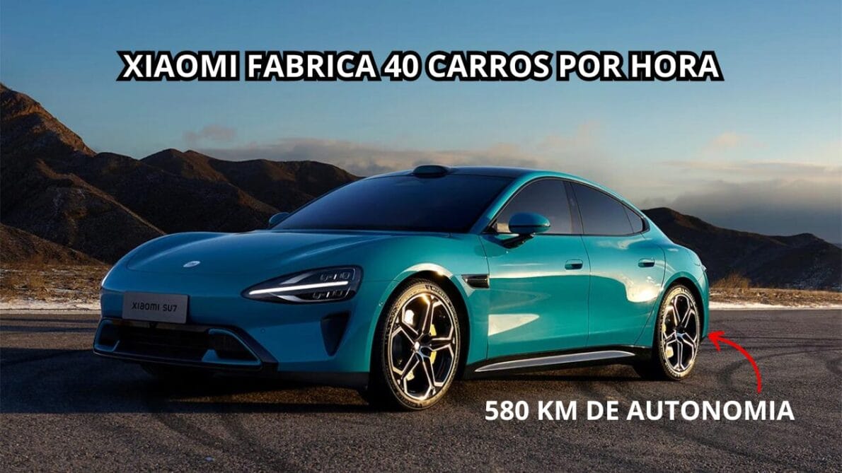 A Xiaomi revoluciona a indústria automotiva com o SU7, um carro elétrico produzido em pouco mais de 1 minuto.