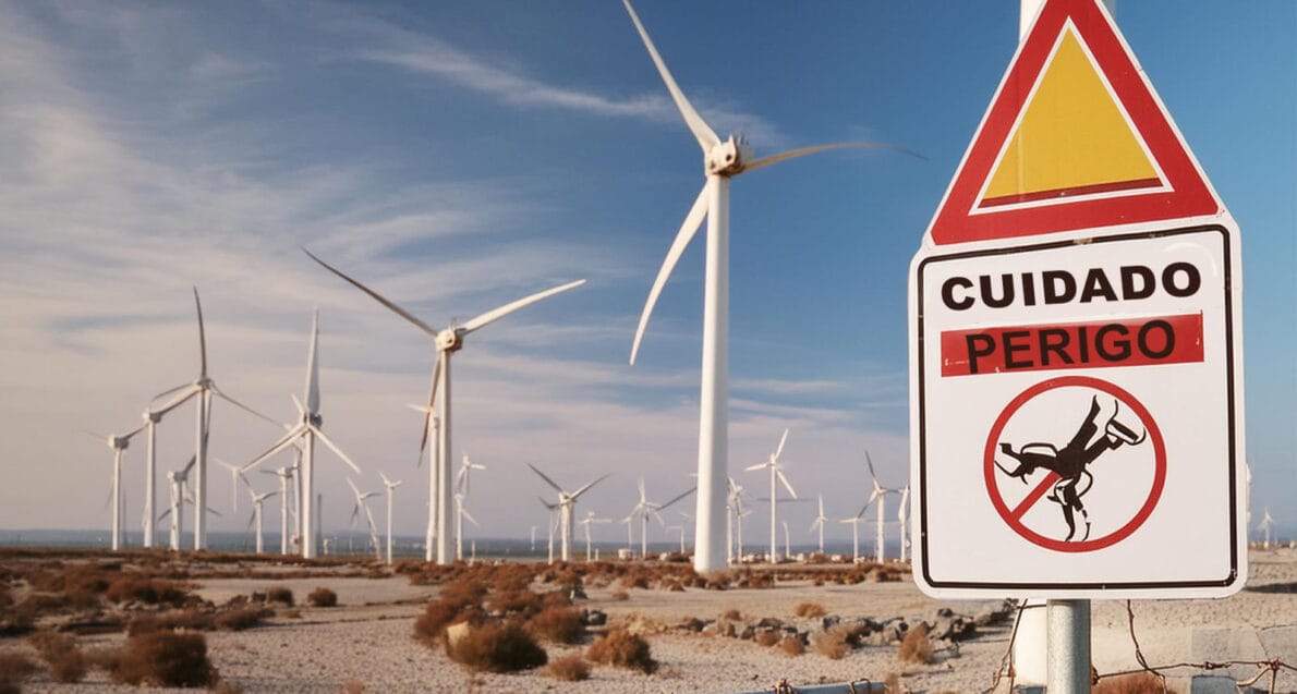 Energia eólica. (Imagem: reprodução/ IA)