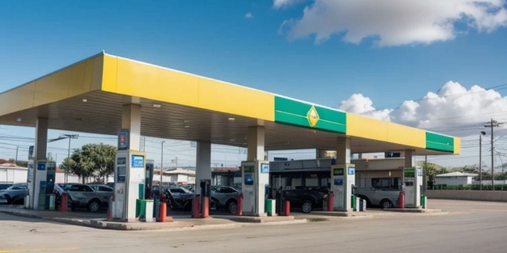 Facções como PCC controlam mais de 900 postos de combustíveis no Brasil, gerando impacto econômico e sonegação bilionária. (Imagem: reprodução/ IA)