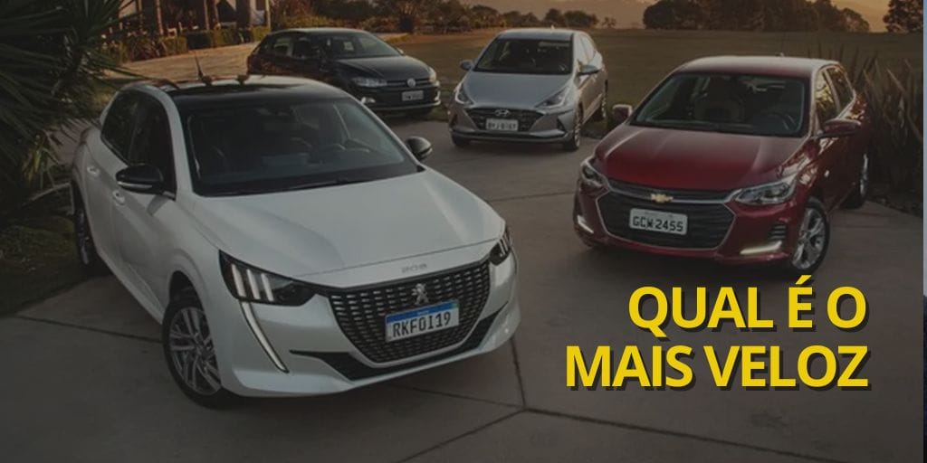 Peugeot 208, HB20, Onix ou Polo: Qual o hatch turbo mais rápido do Brasil? (Imagem: reprodução)