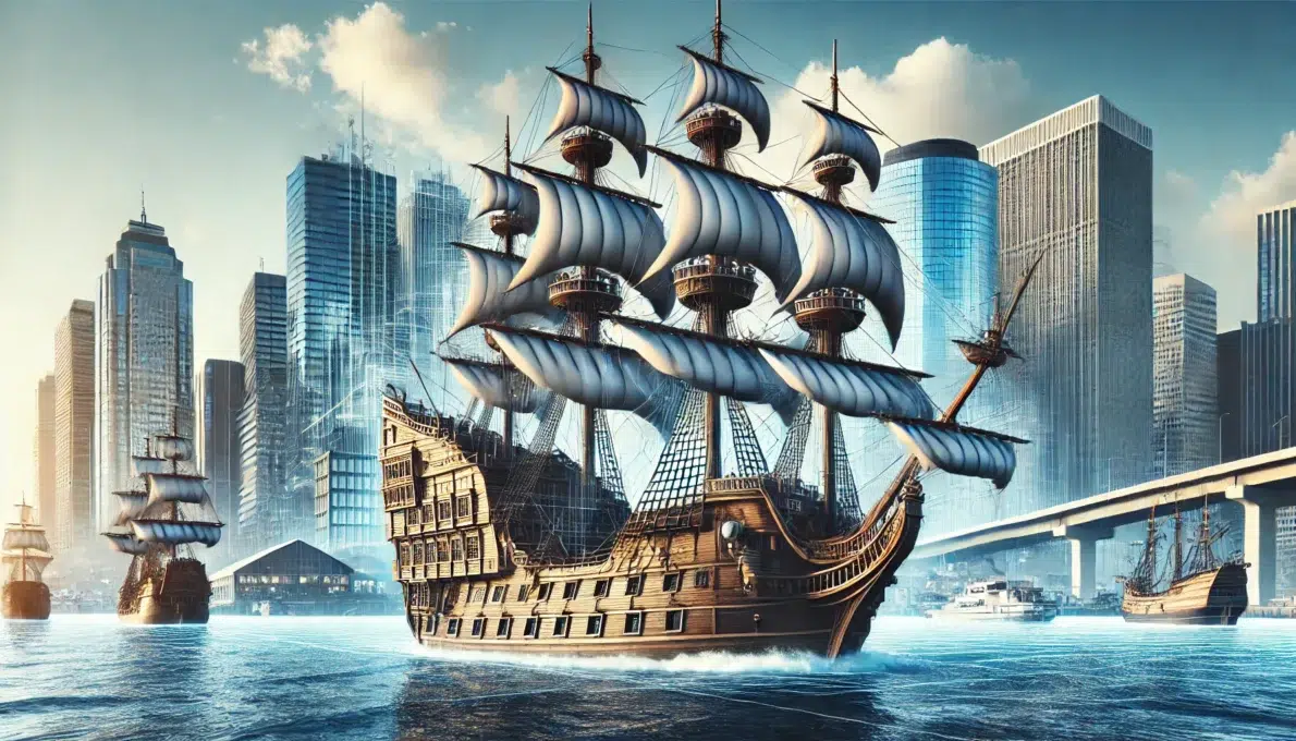 Artificial intelligence demonstrates what the ship would be like today/Dall-e