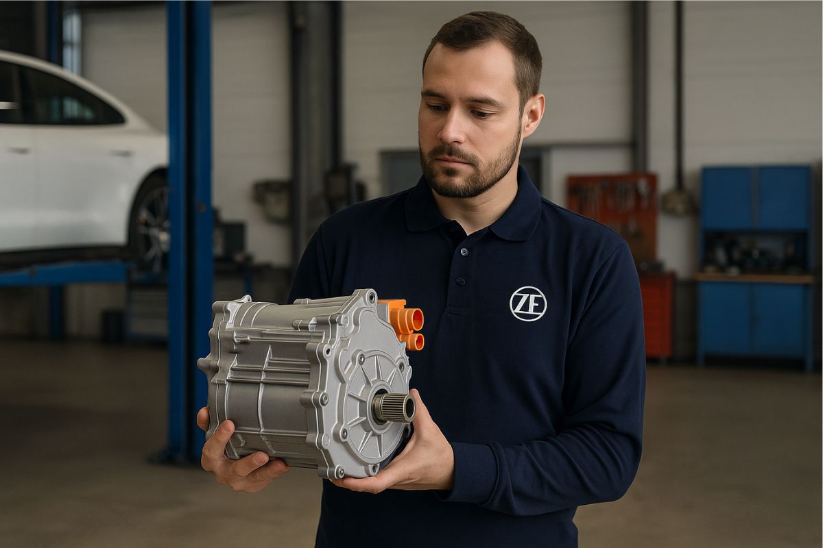 motor - motor elétrico - carro - carro elétrico - ZF