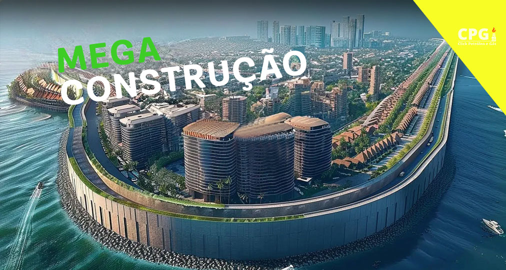 Jacarta afunda 12 cm ao ano! Barragem Garuda de 60 bilhões promete salvar a cidade. Projeto audacioso ou desastre ambiental? Confira! (Imagem: reprodução)