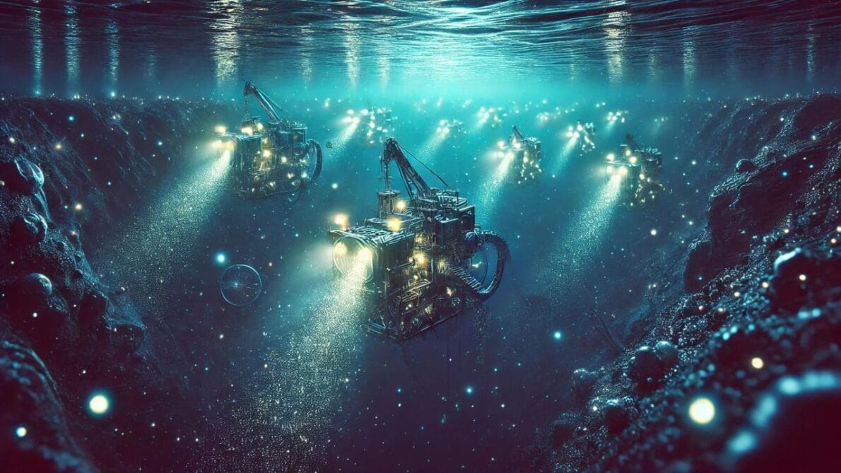 Mineração de oceano profundo: no fundo dos oceanos existem trilhões de dólares em riquezas minerais, como lítio e cobalto