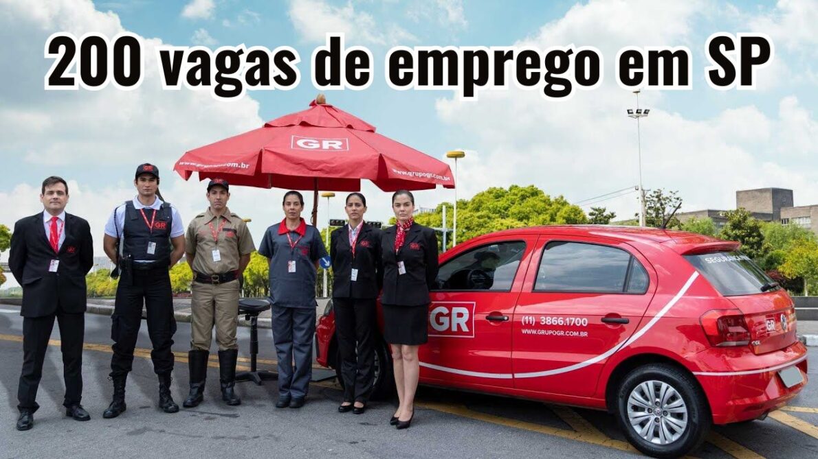 Oportunidade para quem precisa! Processo seletivo no Grupo GR abre 200 vagas de emprego em SP; empresa precisa vigilantes, auxiliares de serviços gerais e mais