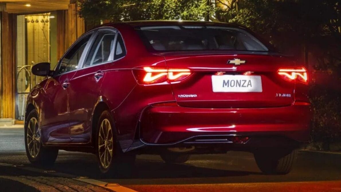The rear of the Chinese Monza may give clues about what will be done with the Brazilian models (Disclosure/Chevrolet)